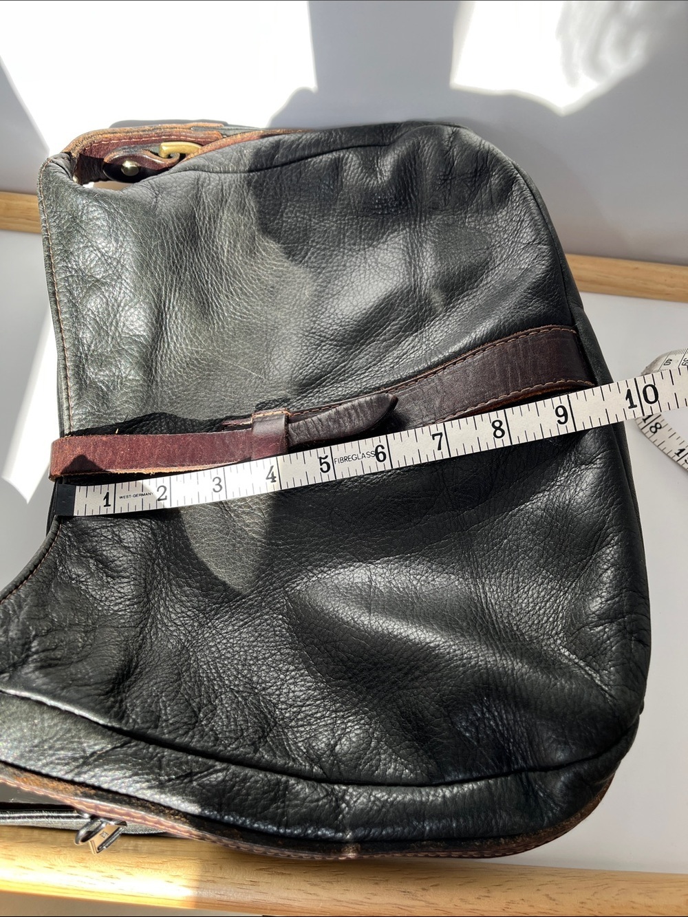 Coronado Leather Black Brown Concealed Carry Crossbody Shoulder Bag CCW Purse - Picture 12 of 14